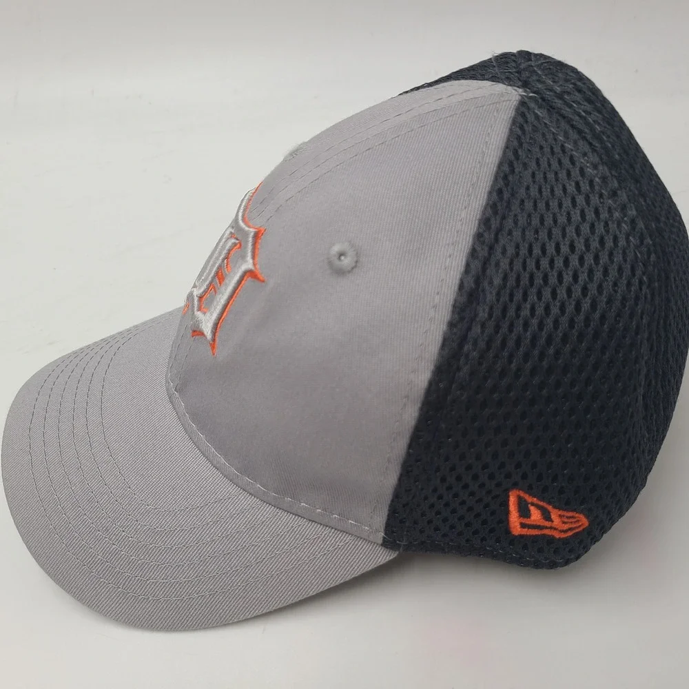 Toddler-Child Detroit Tigers Hat Fitted Mesh New Era 39Thirty Gray Orange MLB